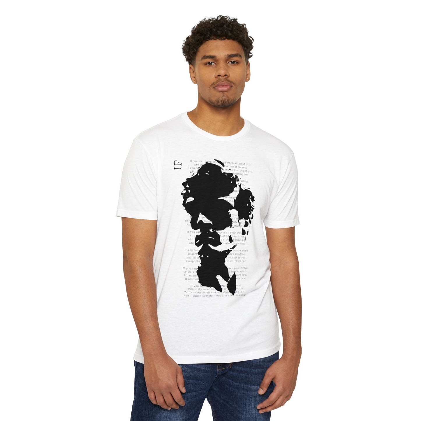 IF white tee mockup